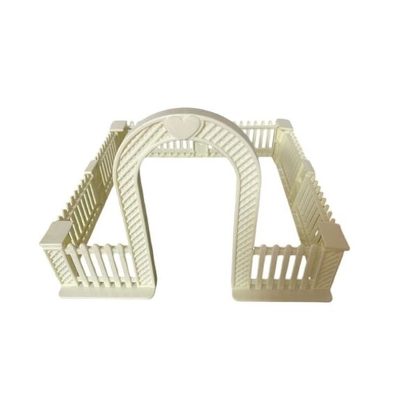 PLAYSKOOL Dollhouse VICTORIAN BACKYARD GARDEN TRELLIS FENCE ARBOR Fencing - Picture 1 of 4
